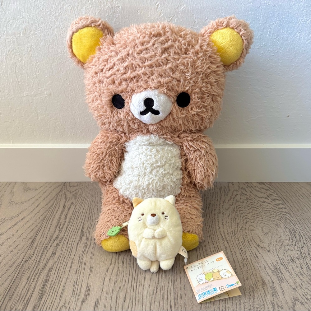 SOLD🚫 Large 17” fluffy Rilakkuma Bear plush (San-X)